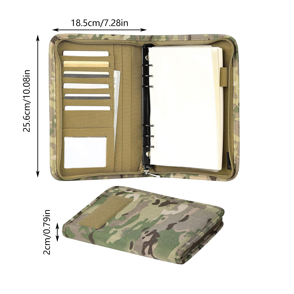Outdoor Tactical Notebook Cover with A6 Binder