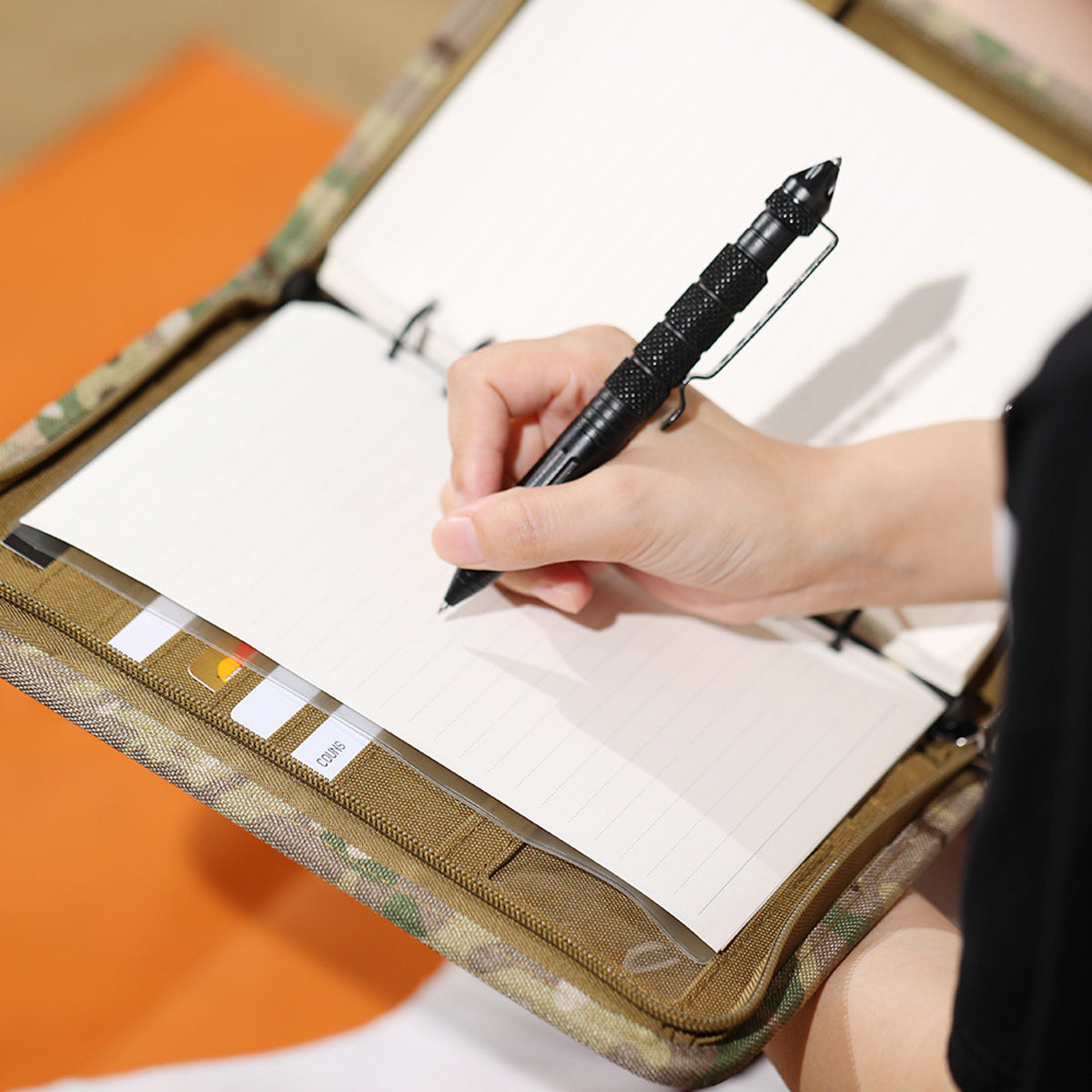 Outdoor Tactical Notebook Cover with A6 Binder