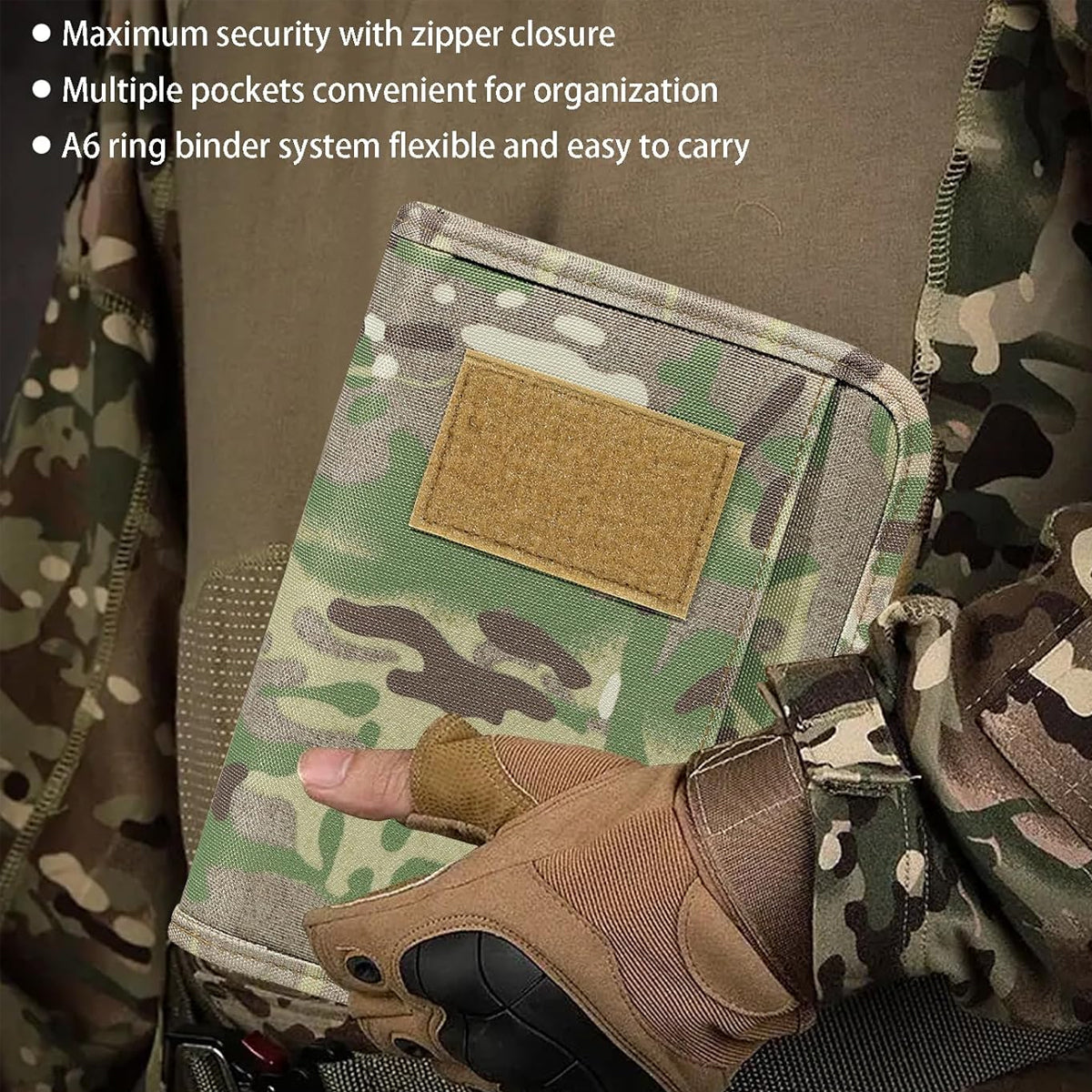 Outdoor Tactical Notebook Cover with A6 Binder