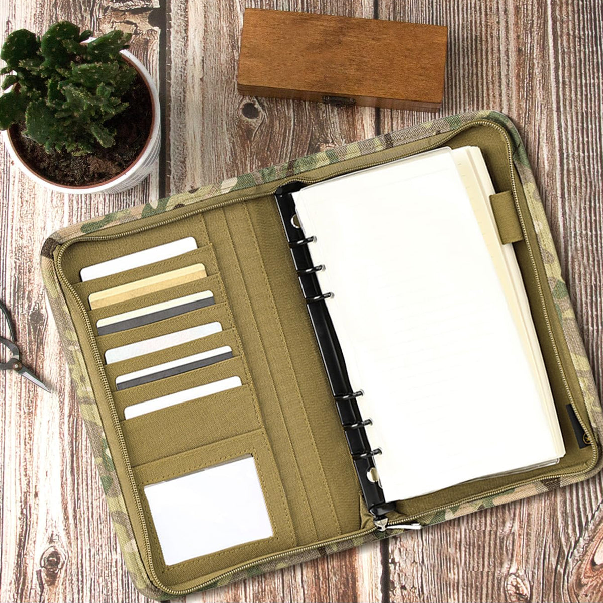 Outdoor Tactical Notebook Cover with A6 Binder