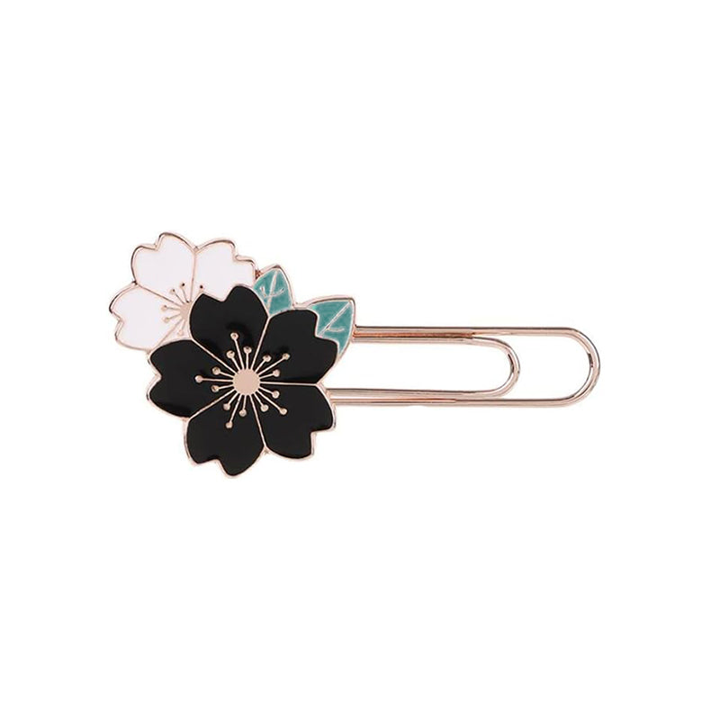 1 Pc Sakura Metal Bookmark Cherry Blossom Paper Clip