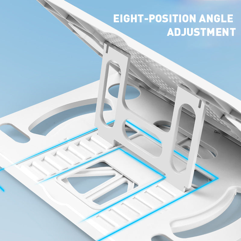 Foldable Adjustable Laptop Stand with 8 Angles and Cooling