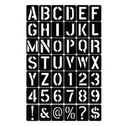 42 Pcs DIY Letter Number Stencils Wall Furniture