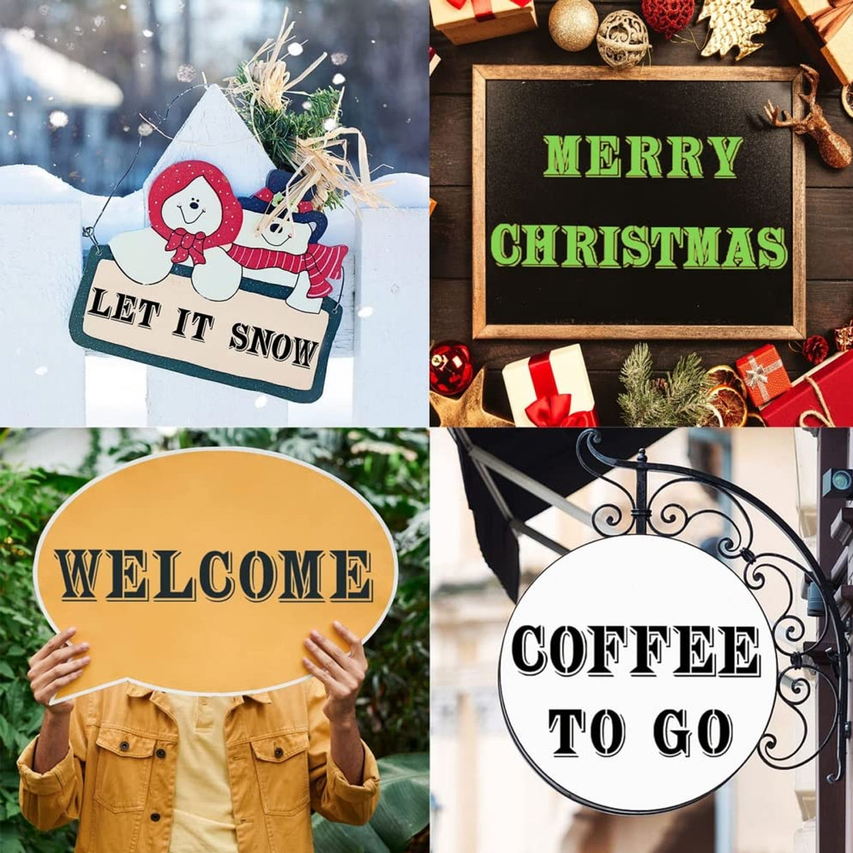 42 Pcs DIY Letter Number Stencils Wall Furniture