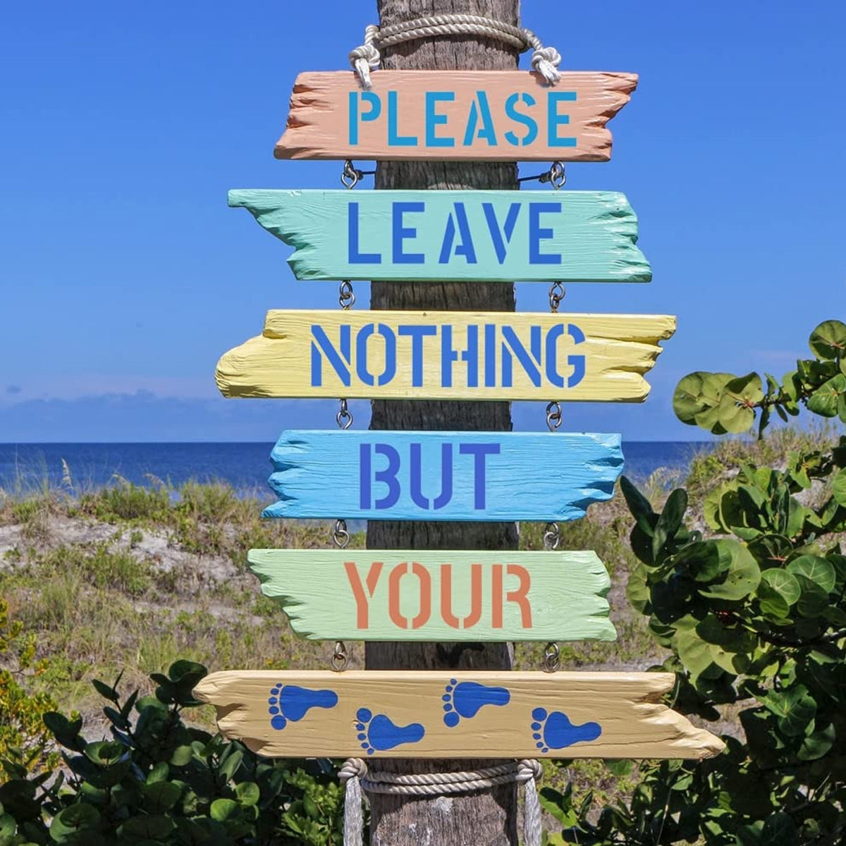 42 Pcs DIY Letter Number Stencils Wall Furniture