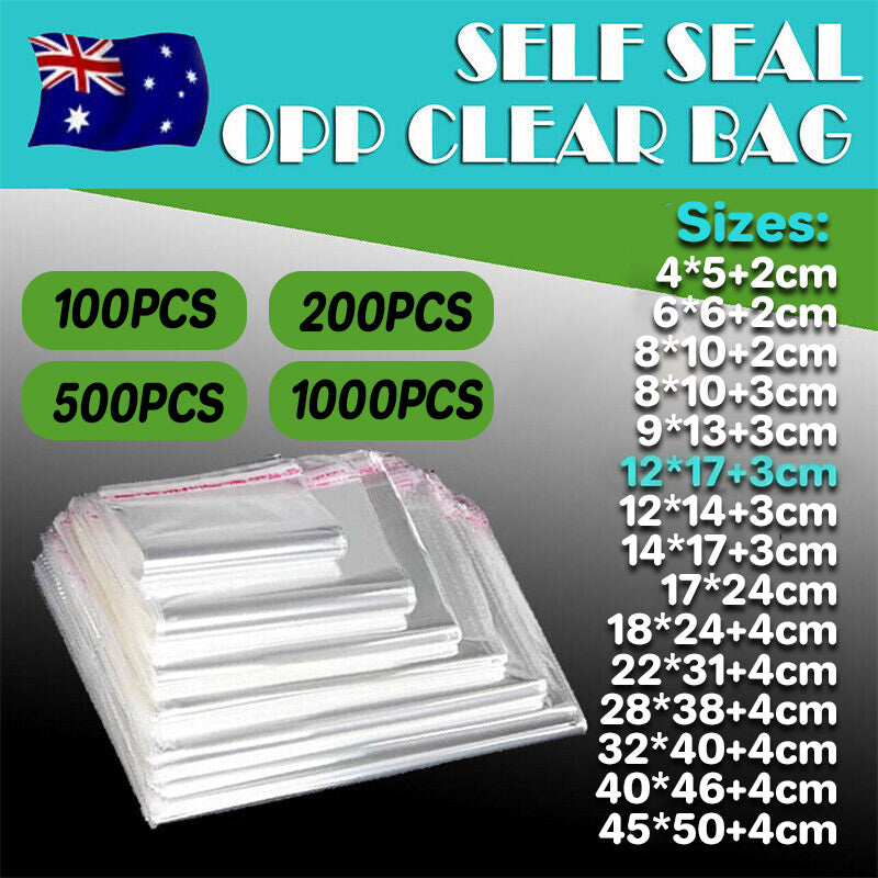 Self Adhesive Clear OPP Cellophane Bags Bulk