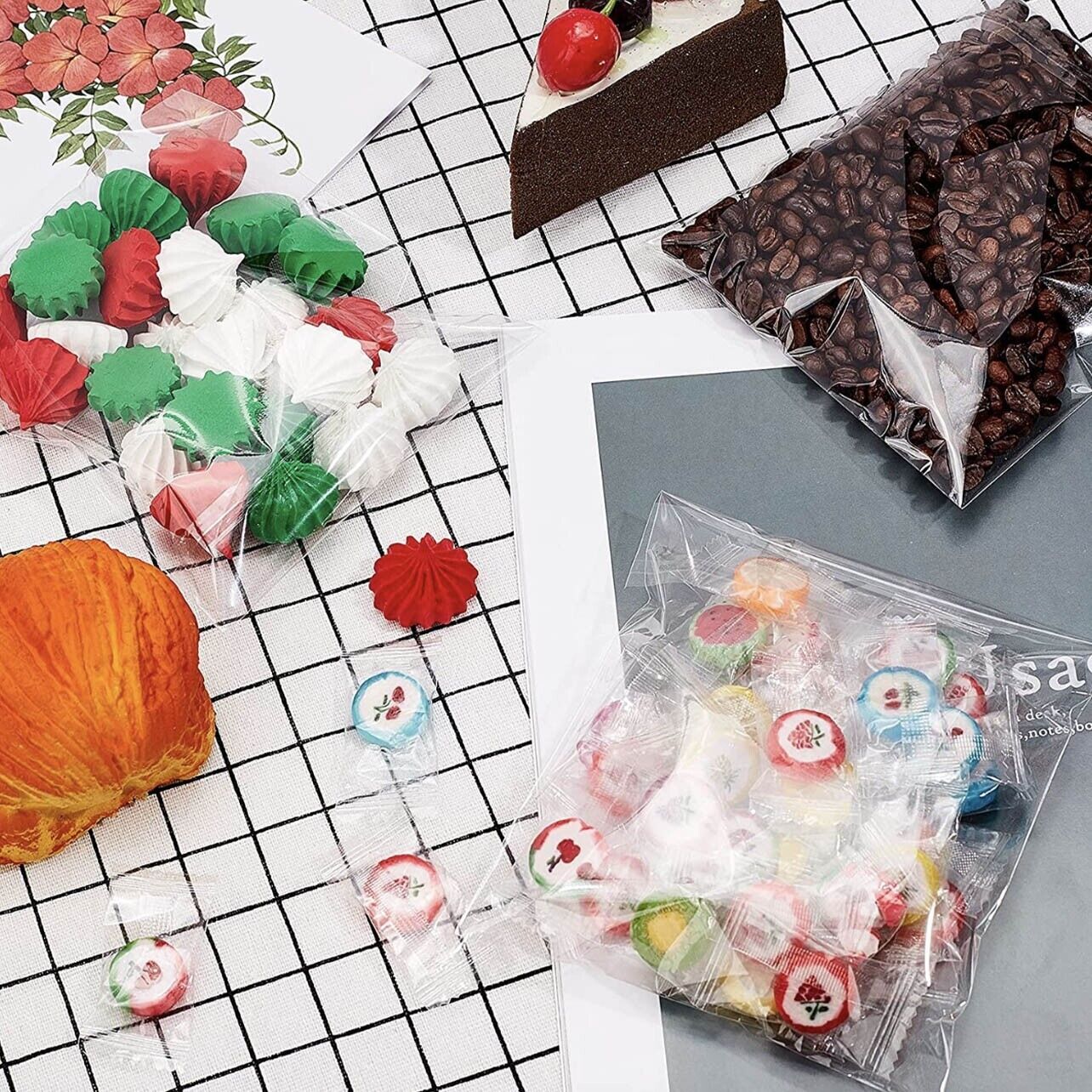 Self Seal Clear OPP Cellophane Bags Bulk Packaging