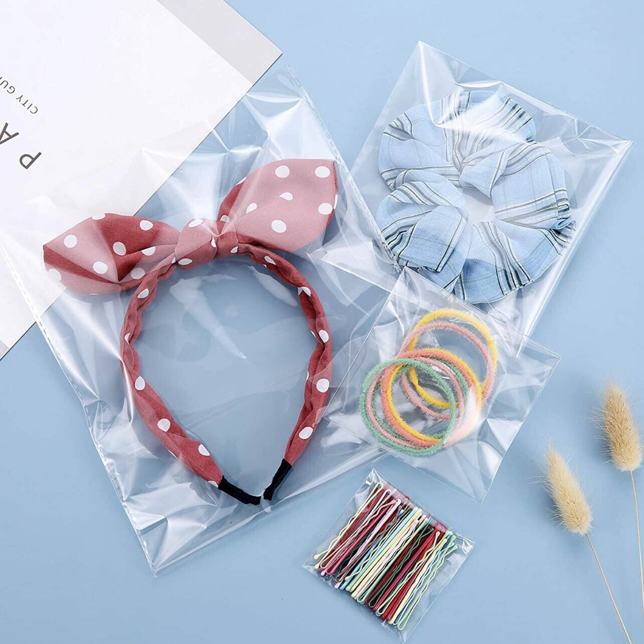 Self Seal Clear OPP Cellophane Bags Bulk Packaging