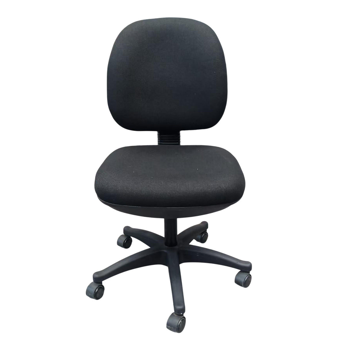 High Back Office Chair Adjustable Height Fabric Seat