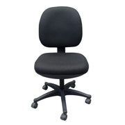 High Back Office Chair Adjustable Height Fabric Seat