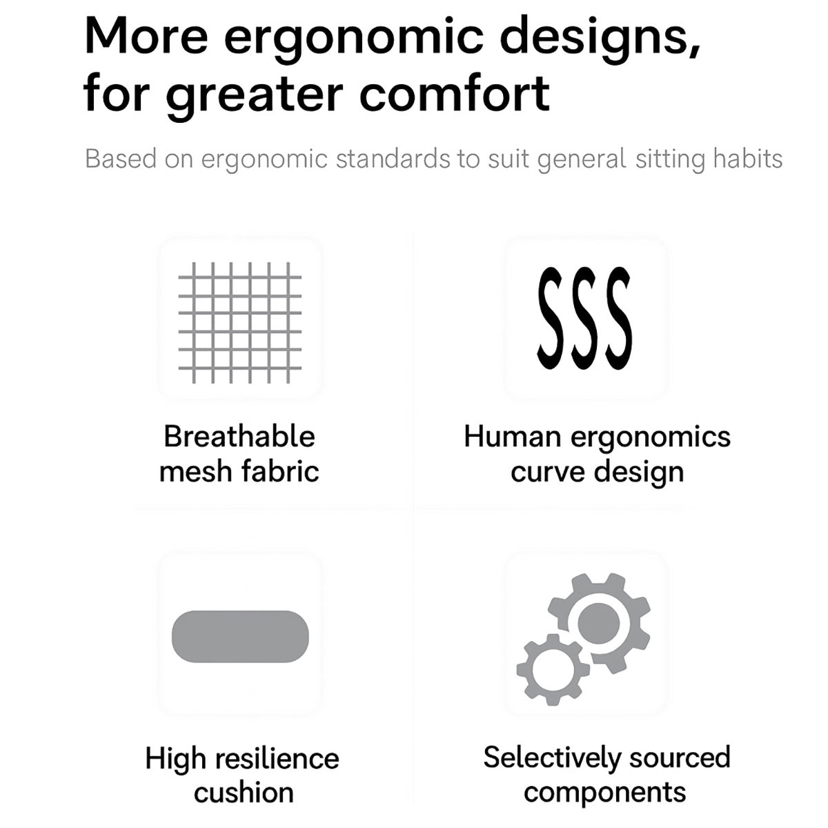 Ergonomic Office Chair Adjustable Mesh Desk Chair with Headrest