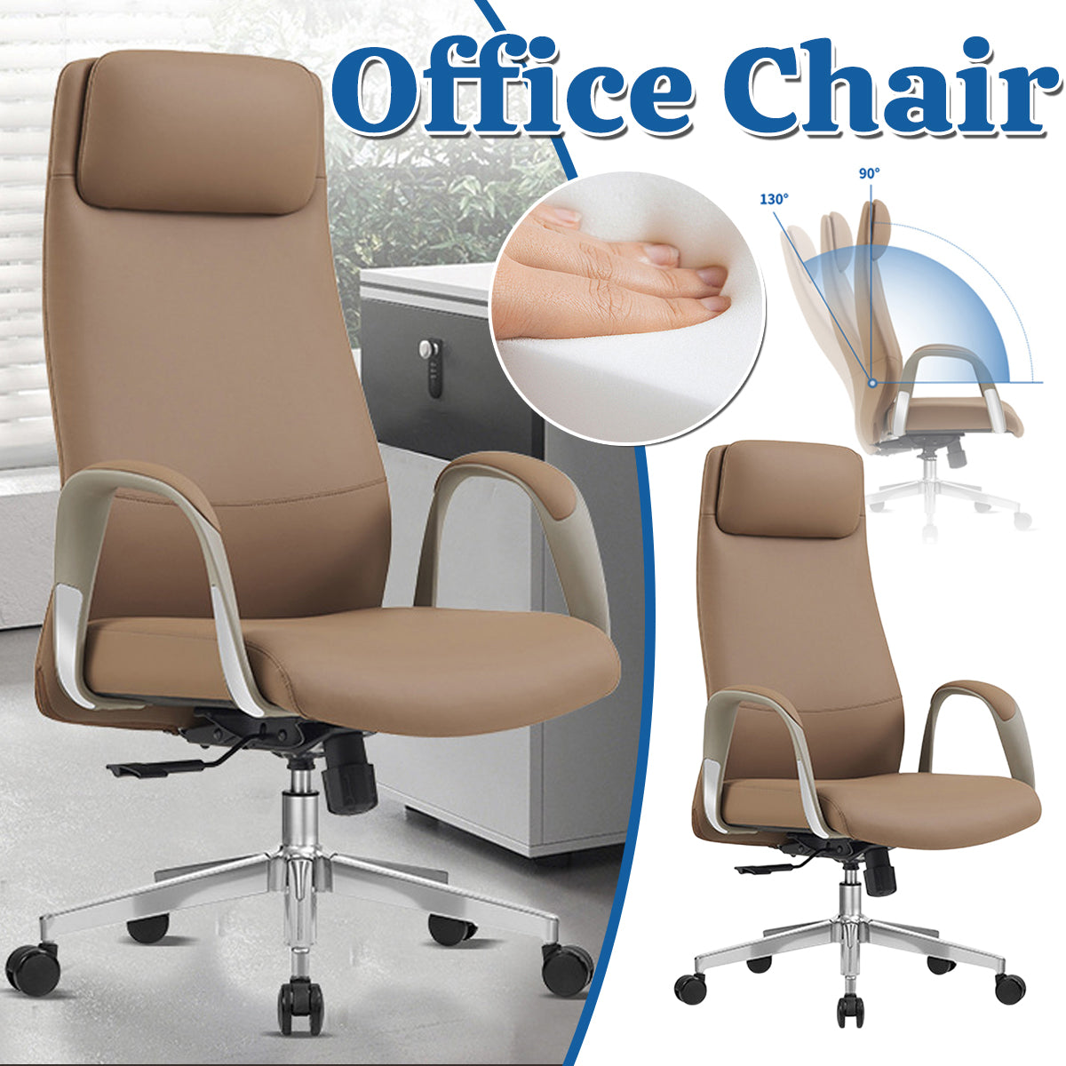 Ergonomic Office Chair Adjustable Height and Swivel