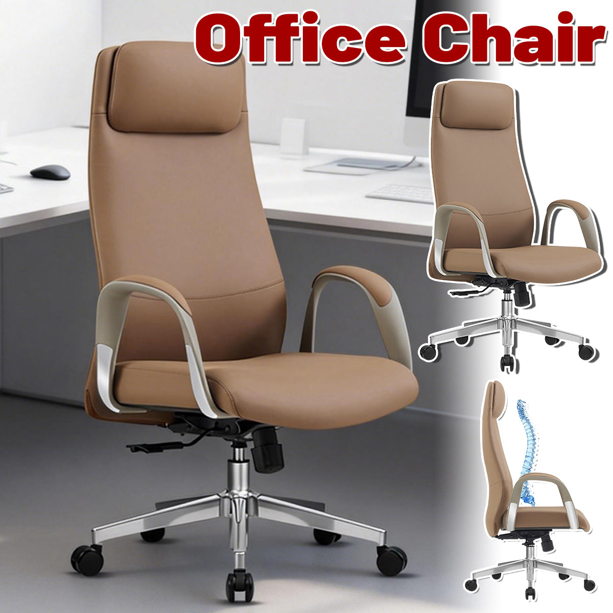 Ergonomic Office Chair Adjustable Height and Swivel