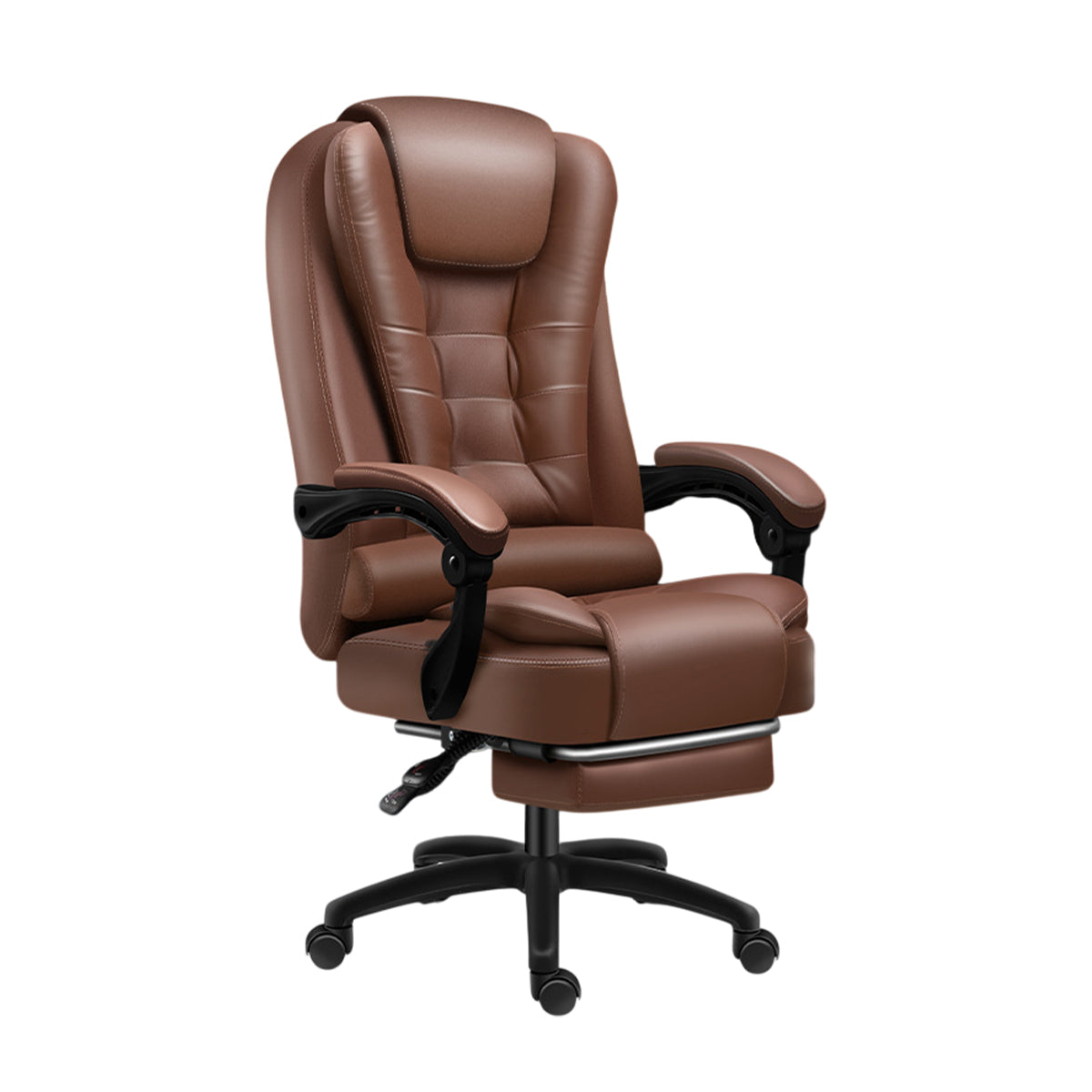 Ergonomic Office Chair Armrests and Footrest Wheels