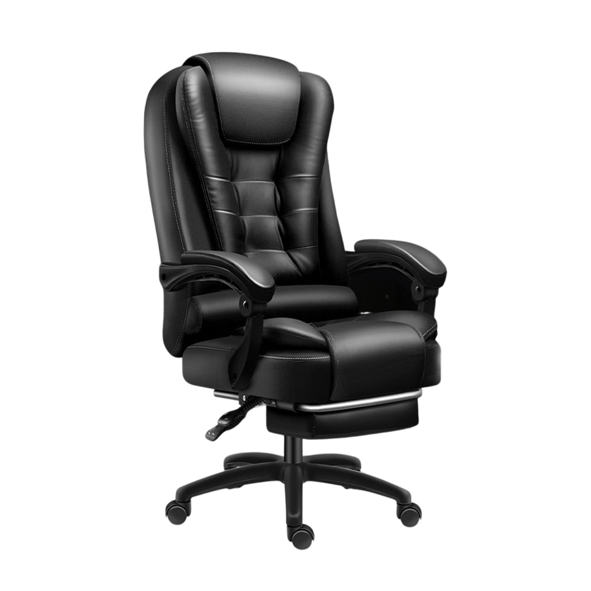 Ergonomic Office Chair Armrests and Footrest Wheels