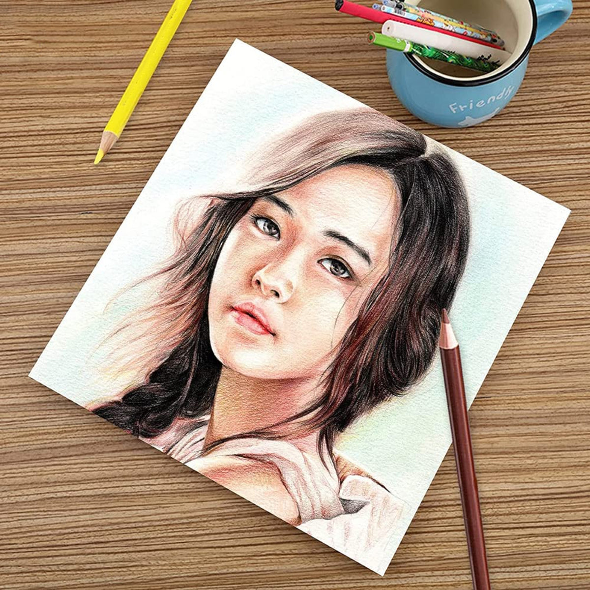 48/120 Coloured Oil Pastel Pencils Set with Soft Core