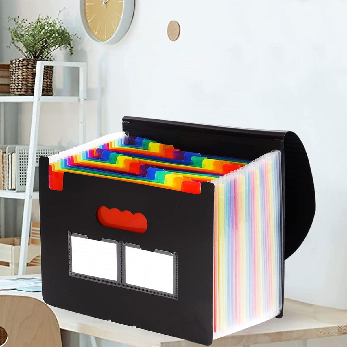 A4 Expanding File Organiser 25 Compartments with Handle