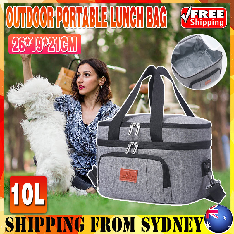 10L Portable Thermal Lunch Bag with Cooler