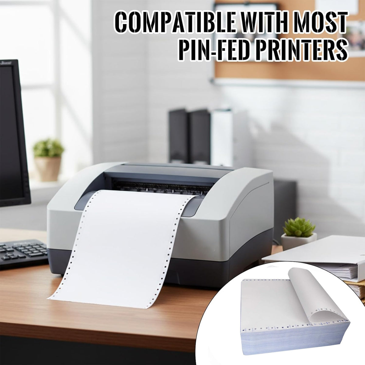2000 Pages Dot Matrix Printer Paper 381x279mm