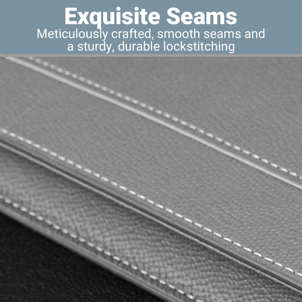 A4 PU Leather Document Bag for Office School File Organizer