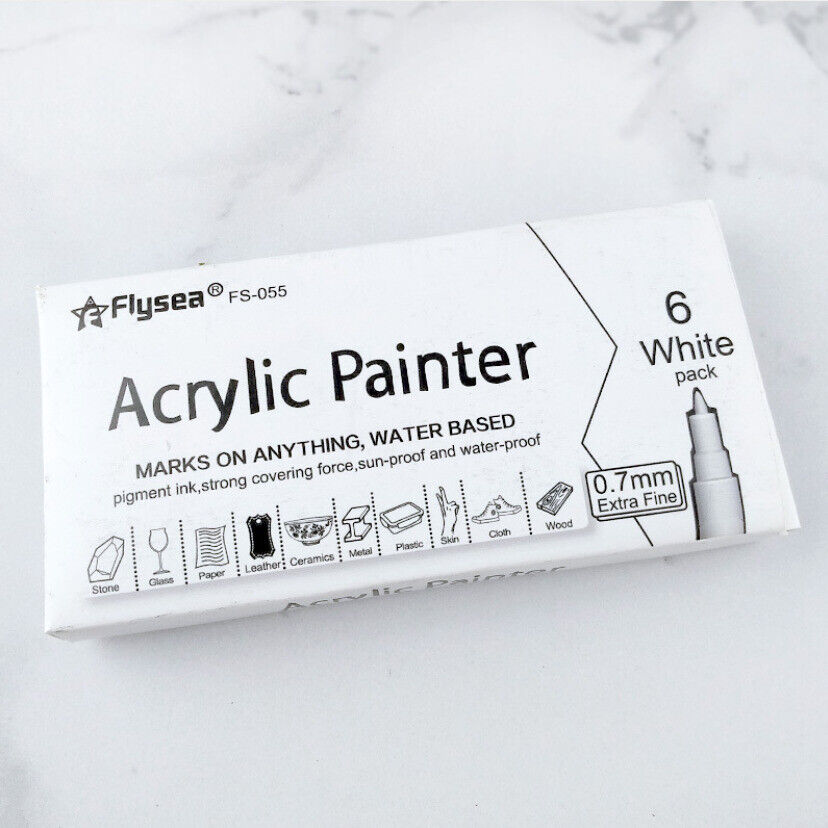 6/12/24/35/80 Pcs Acrylic Paint Pens Extra Fine Water-Based