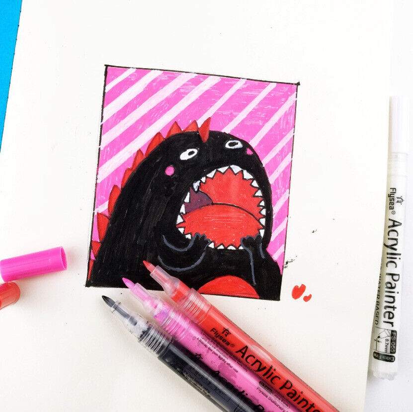 6/12/24/35/80 Pcs Acrylic Paint Pens Extra Fine Water-Based