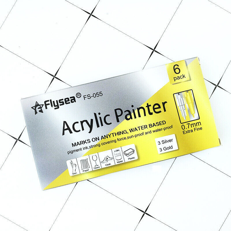 6/12/24/35/80 Pcs Acrylic Paint Pens Extra Fine Water-Based