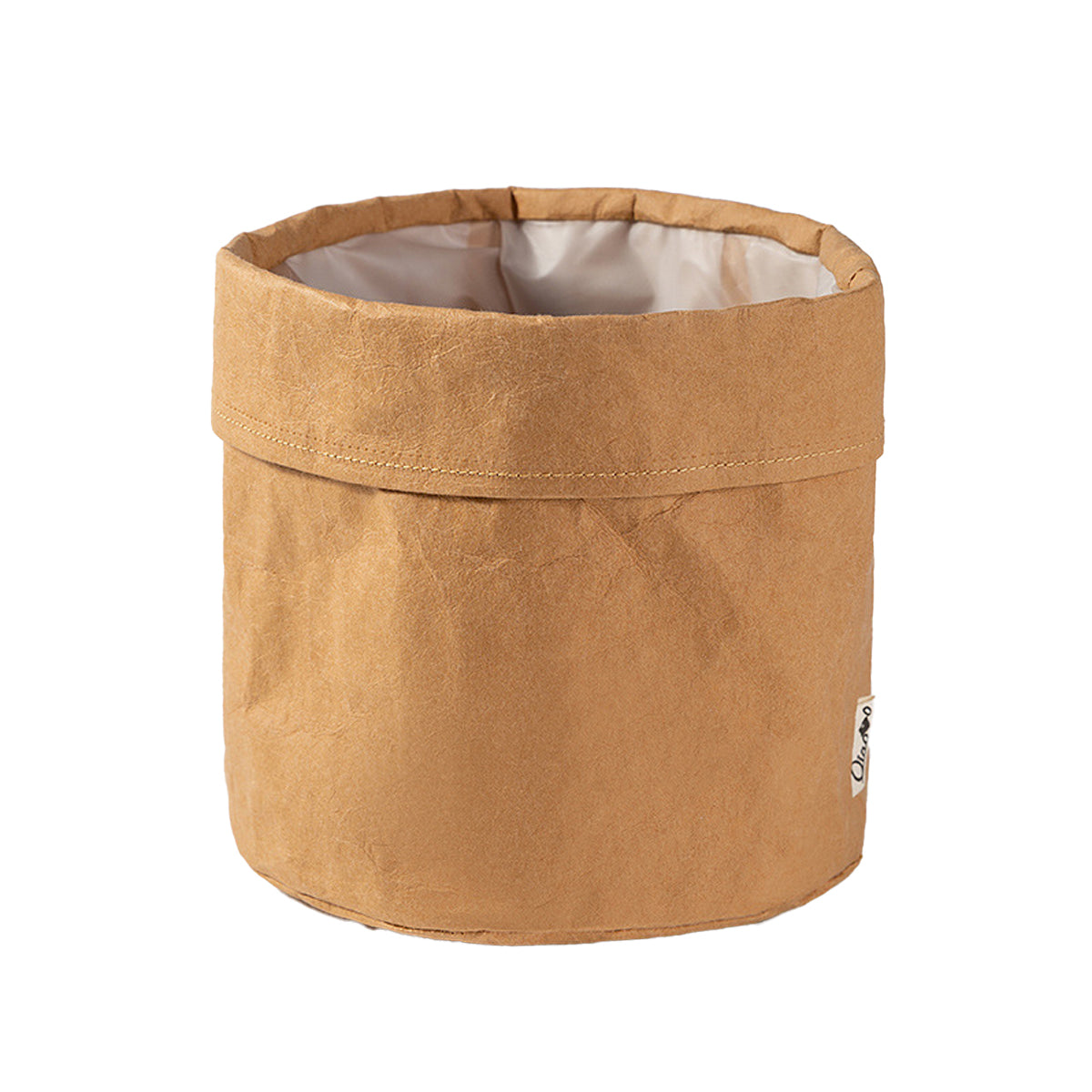 3 Pcs Waterproof Kraft Paper Bags Foldable Storage Design