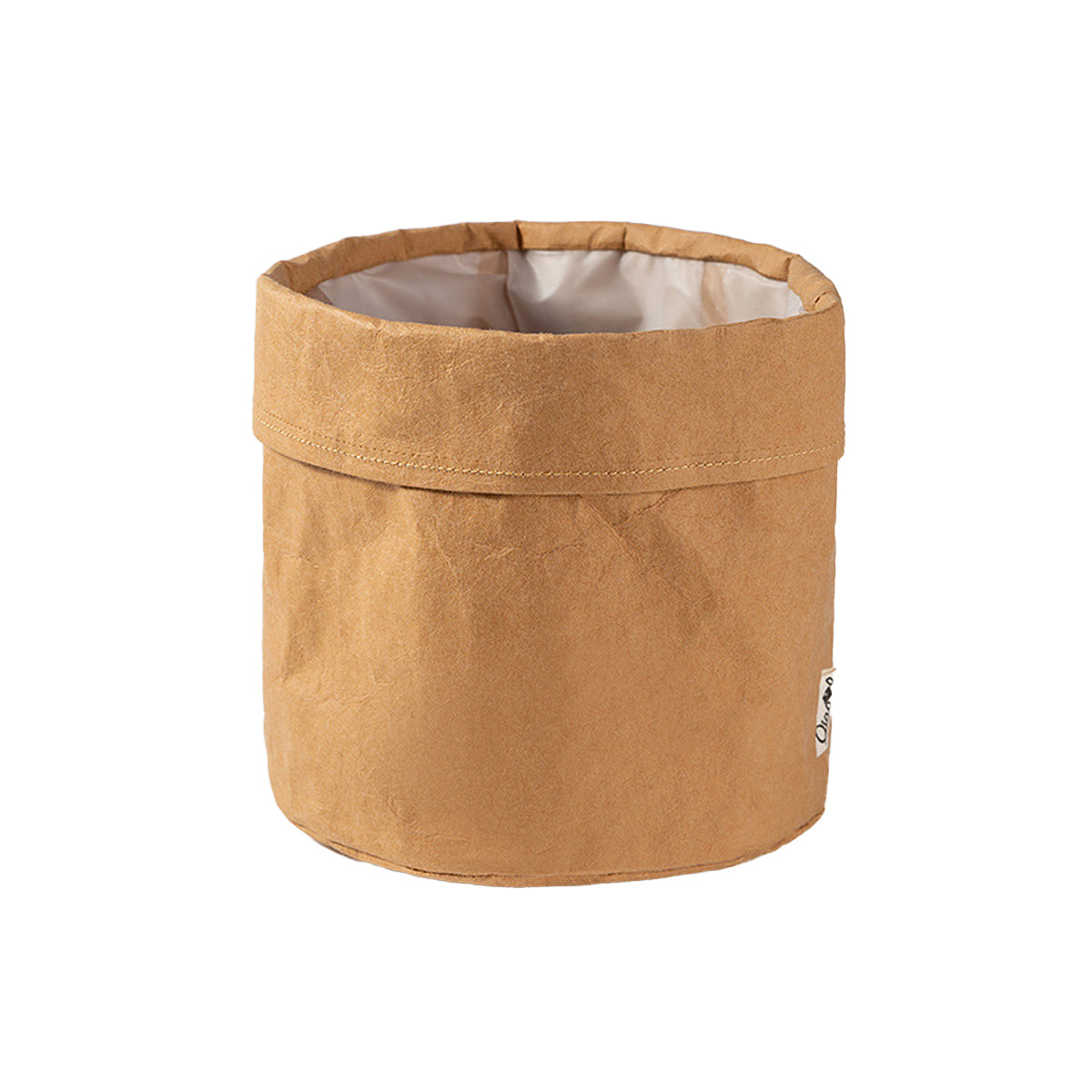 3 Pcs Waterproof Kraft Paper Bags Foldable Storage Design