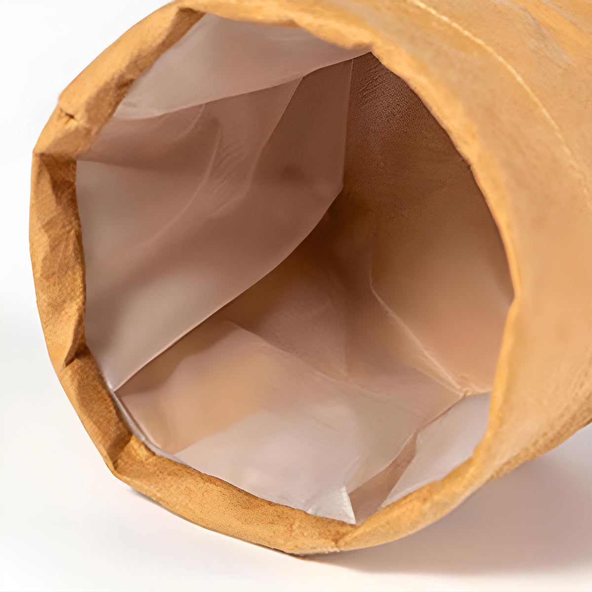 3 Pcs Waterproof Kraft Paper Bags Foldable Storage Design