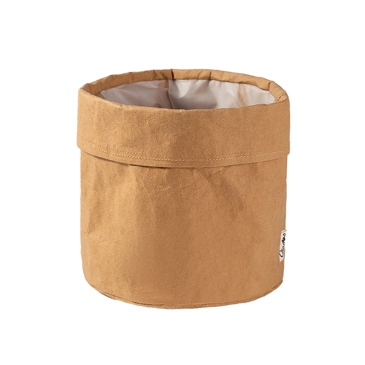3 Pcs Waterproof Kraft Paper Bags Foldable Storage Design