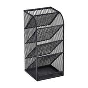 Slanting Pen Holder Desk Organiser 5-Layer Metal Mesh