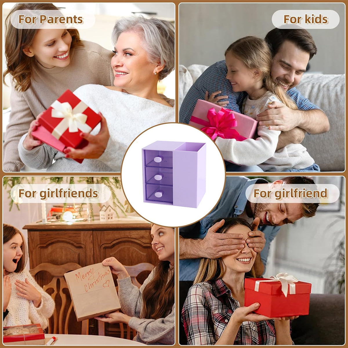 Pumping Pen Container Storage Box Cosmetic Organizer Plastic