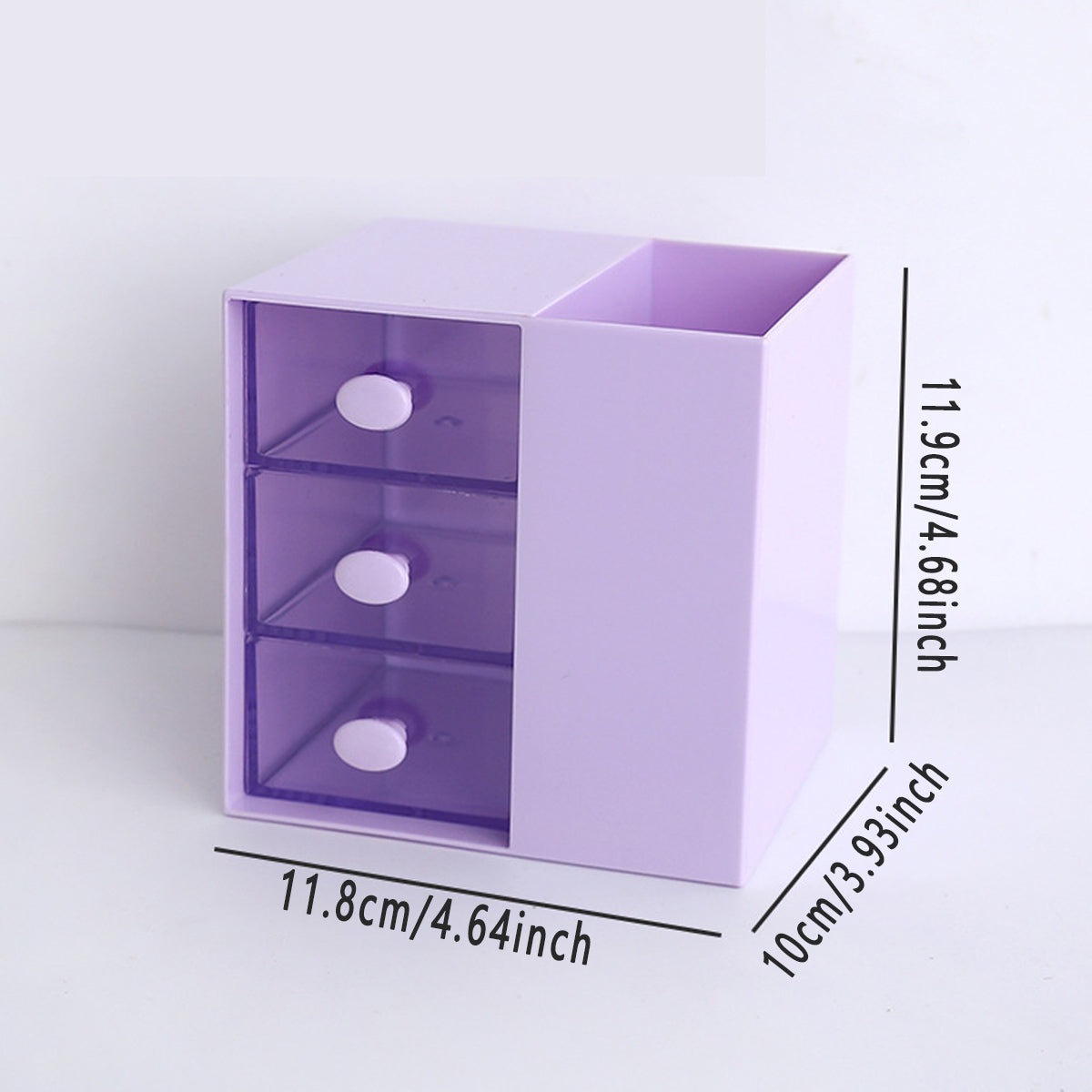 Pumping Pen Container Storage Box Cosmetic Organizer Plastic