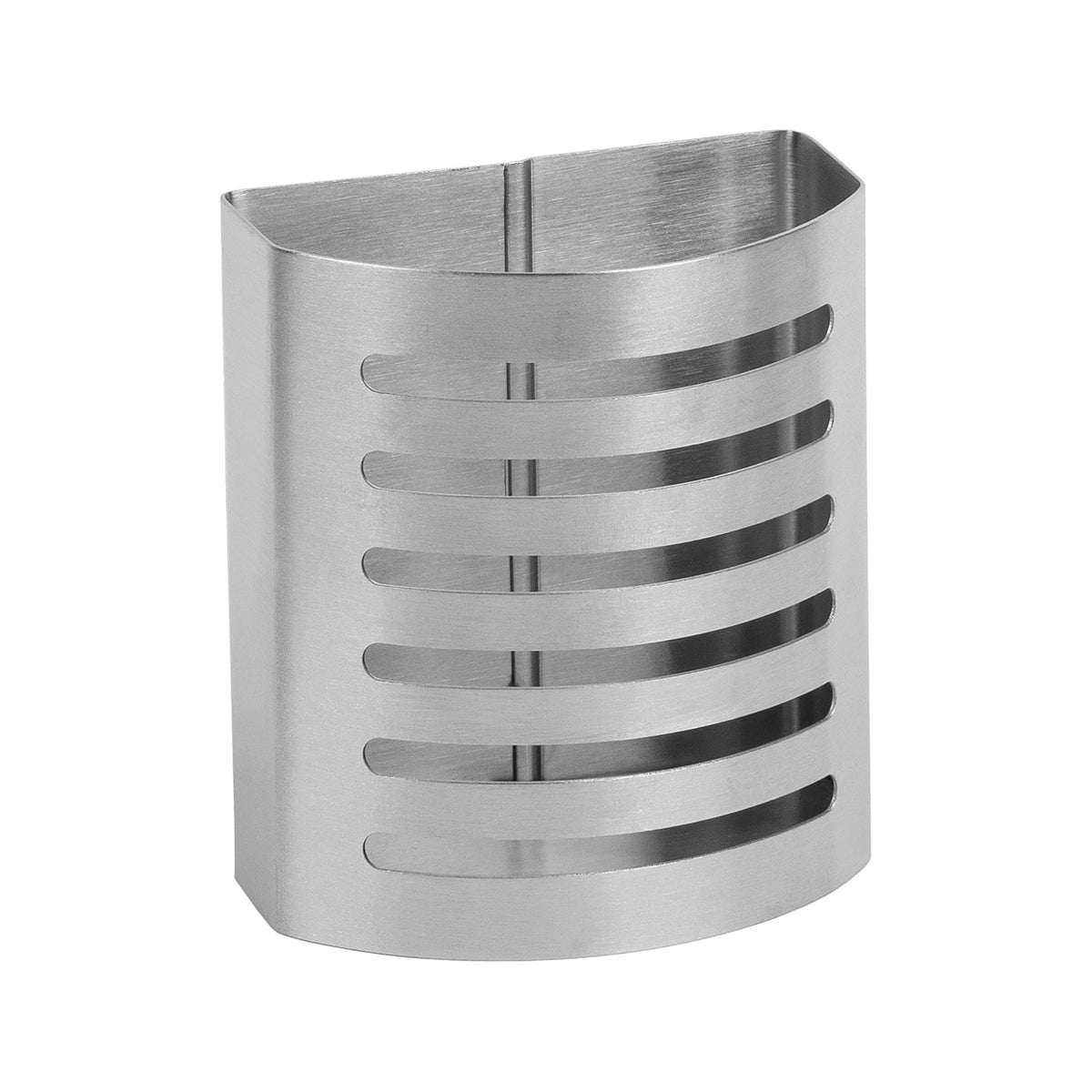Stainless Steel Magnetic Pen Holder Slotted Design Silver