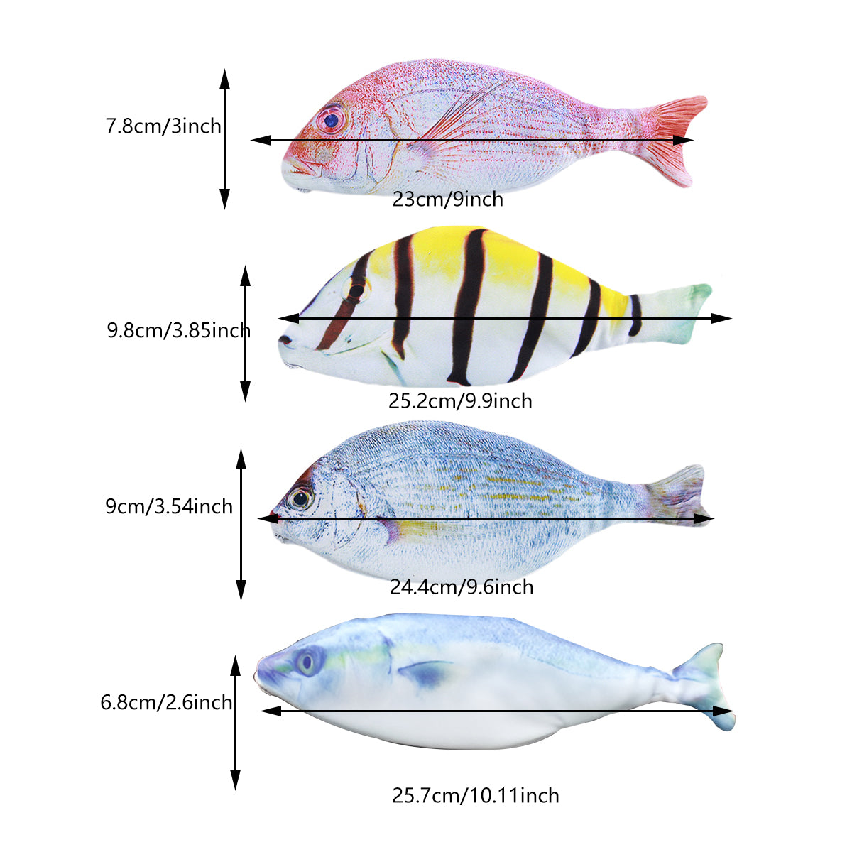 Creative Fish Pencil Case Large Capacity Waterproof Oxford Zip