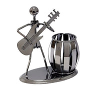 Pencil Holder Vintage Musical Design Iron Black Finish