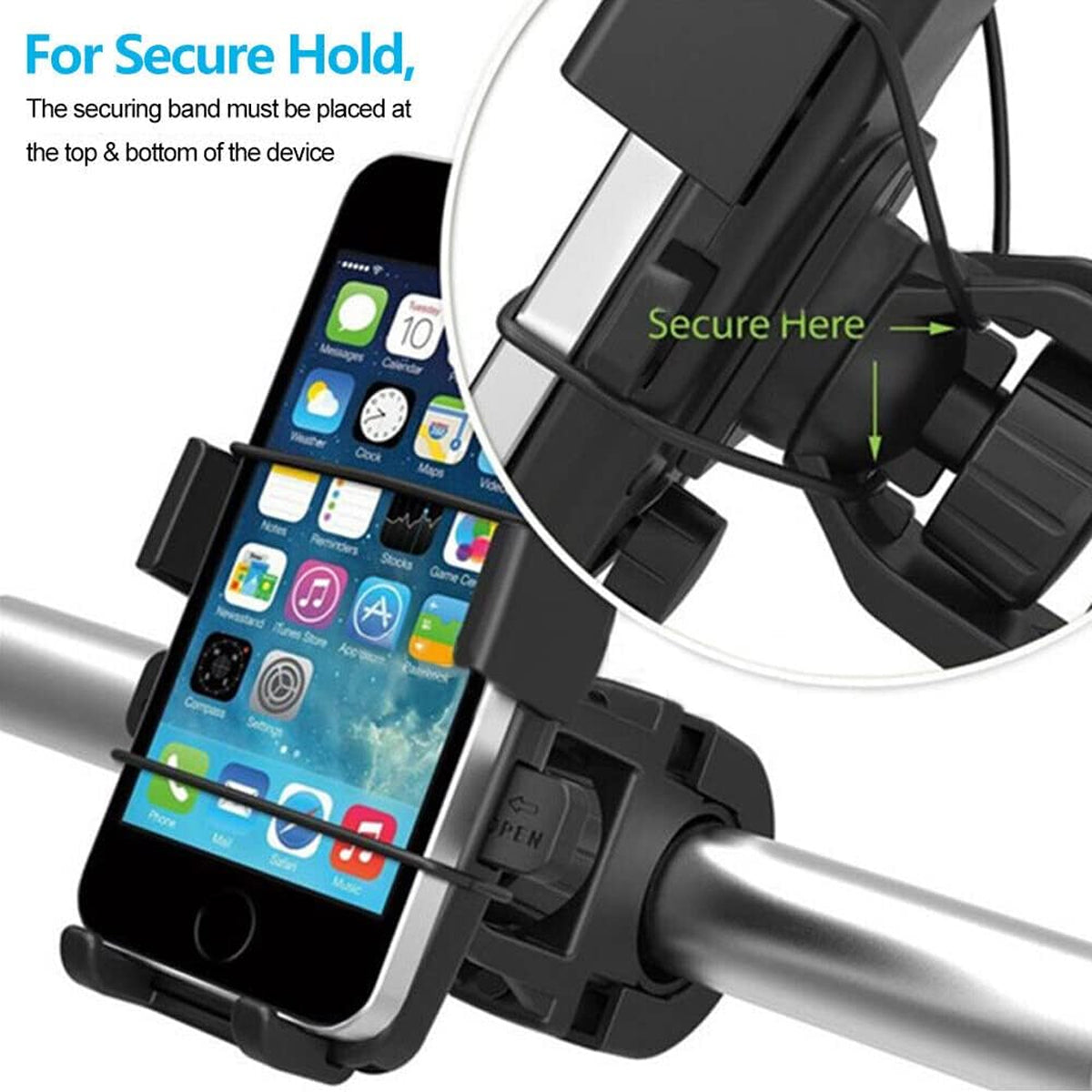 360 Degree Phone Holder Handlebar Mount Motorcycle