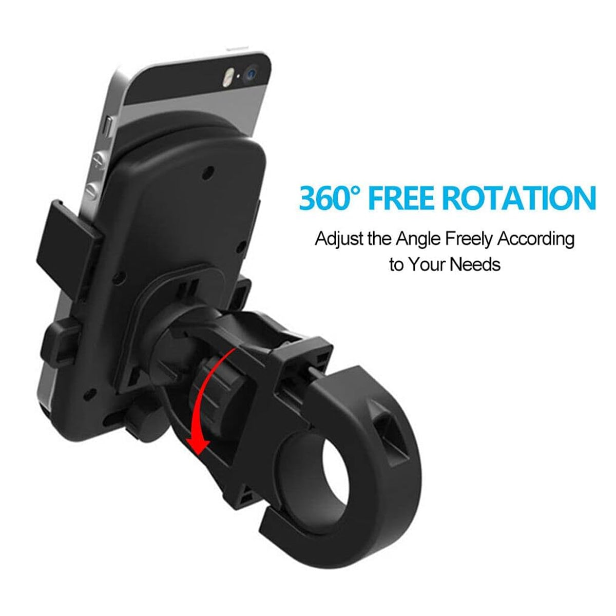 360 Degree Phone Holder Handlebar Mount Motorcycle