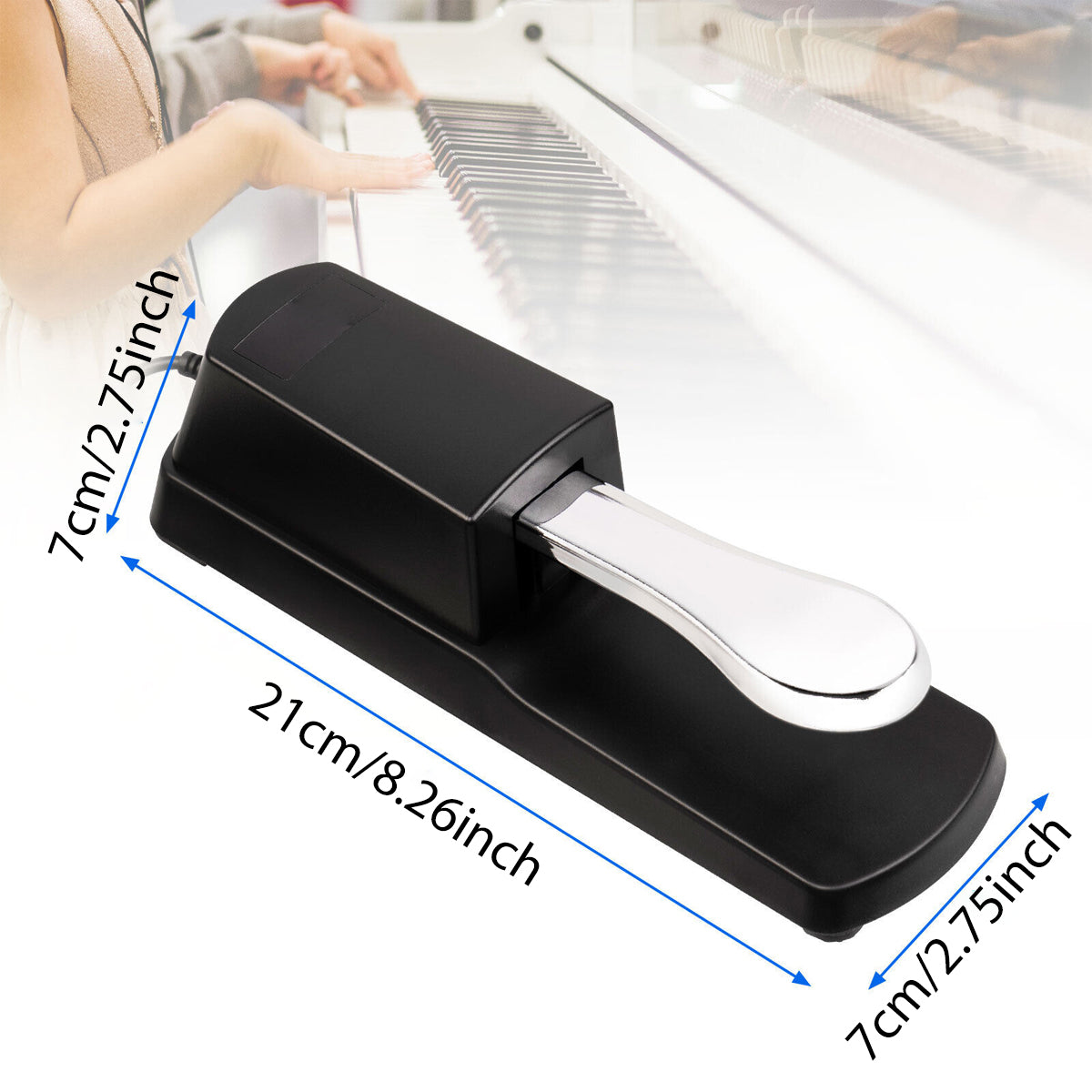 Universal Sustain Pedal for Digital Piano Keyboard