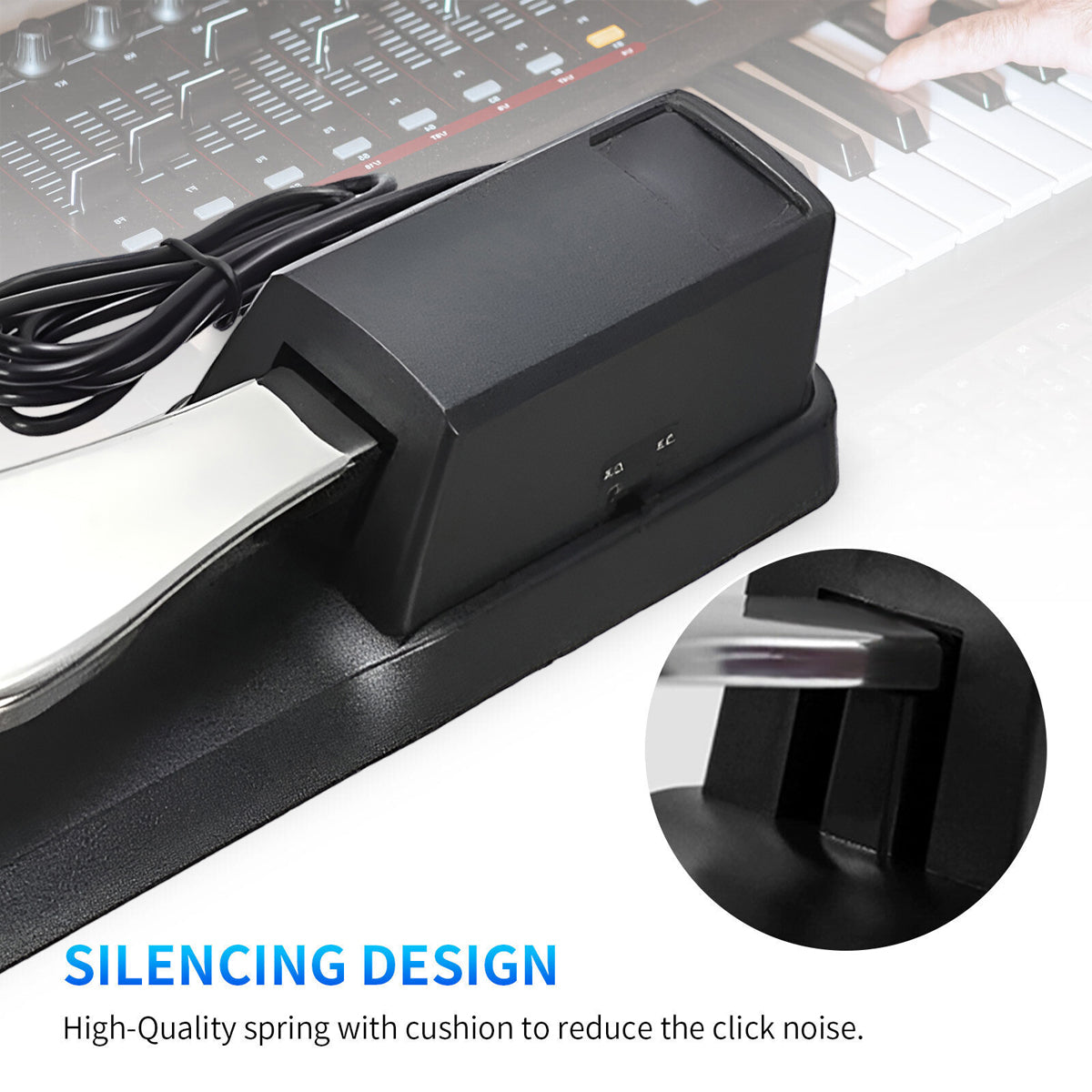 Universal Sustain Pedal for Digital Piano Keyboard