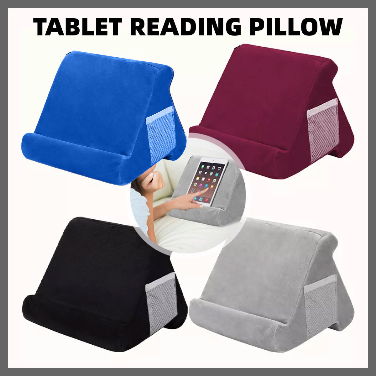 Multi-Angle Reading Pillow Stand for Tablet