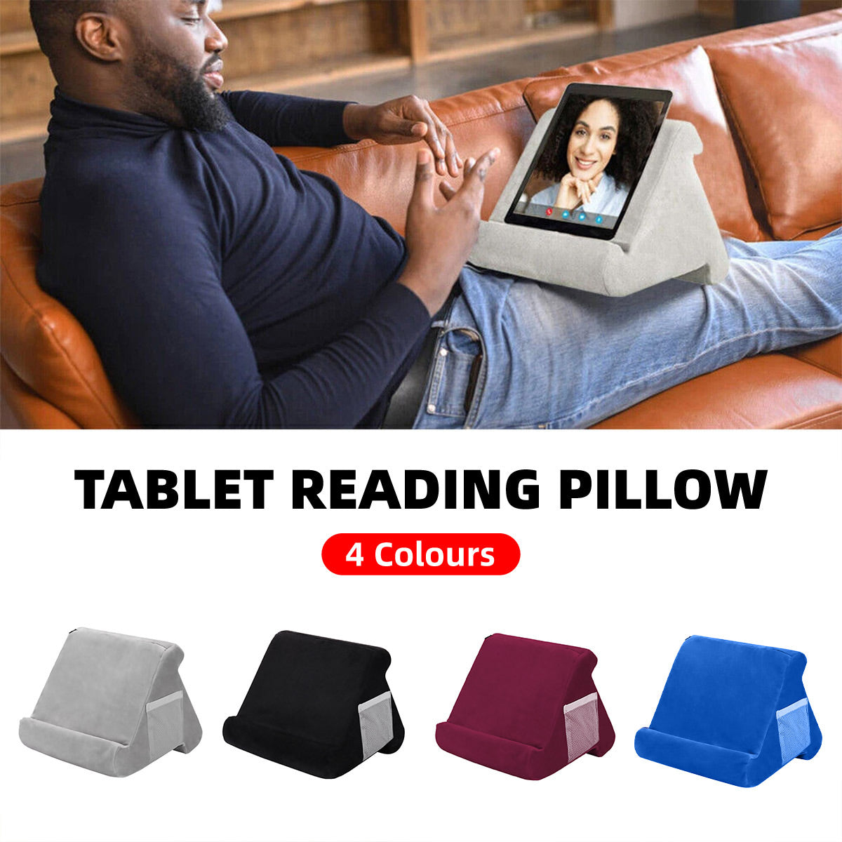 Multi-Angle Reading Pillow Stand for Tablet