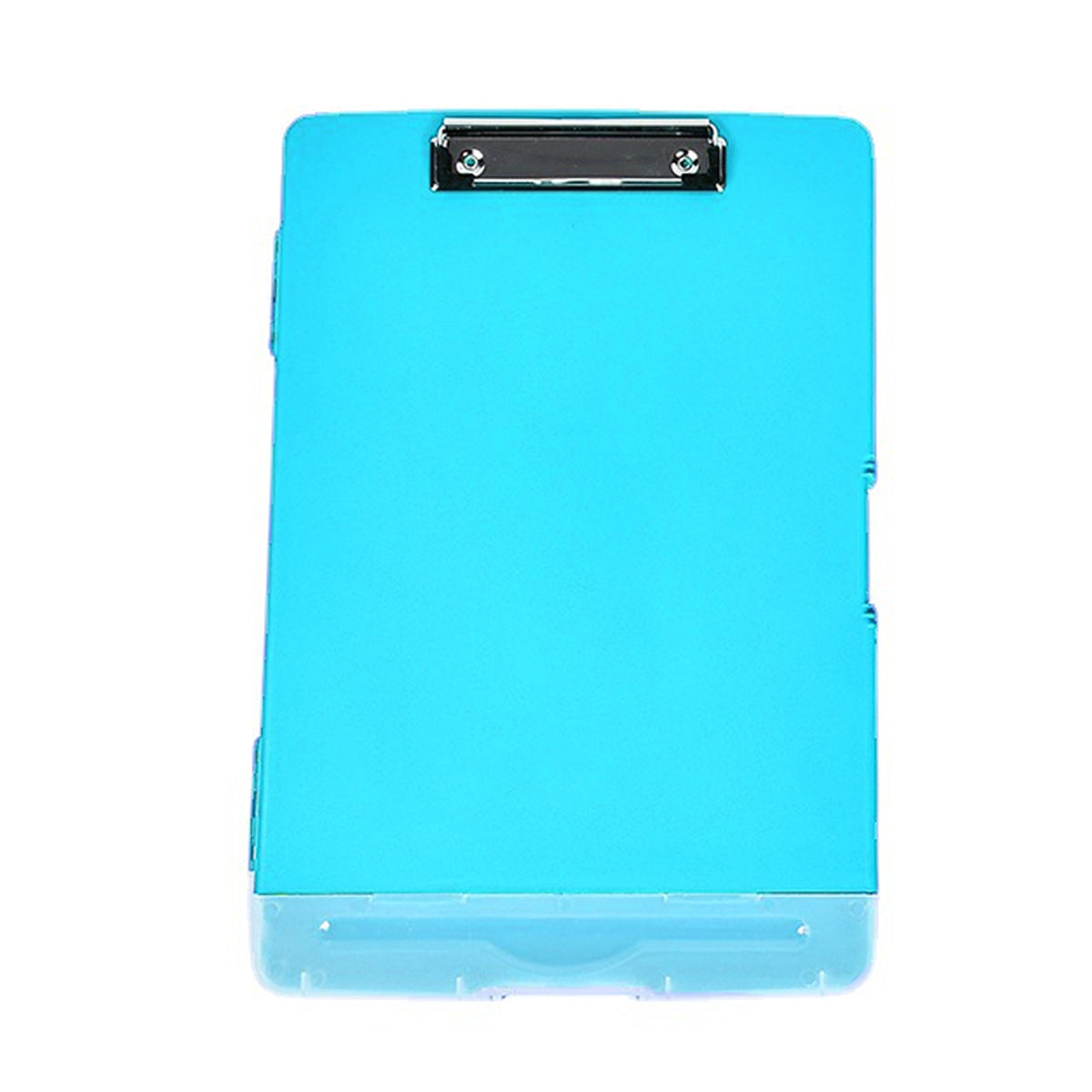 Clipboard Storage Box with Strong Clip Waterproof PP Blue