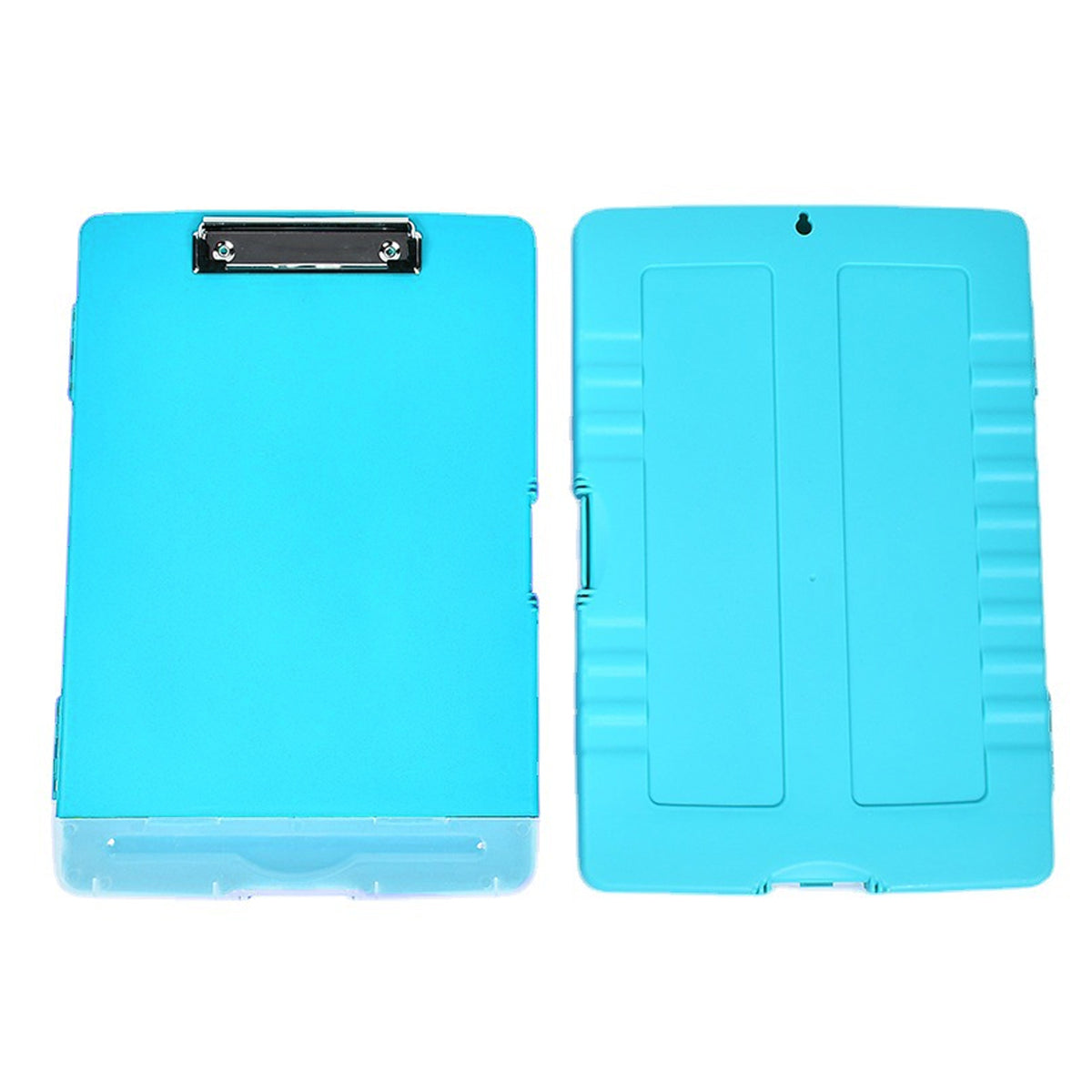 Clipboard Storage Box with Strong Clip Waterproof PP Blue