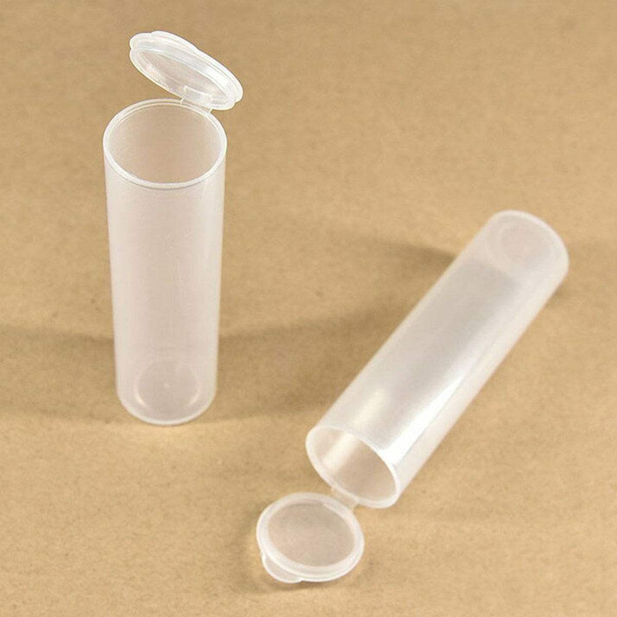 20pcs Clear Plastic Cylinder Storage Containers