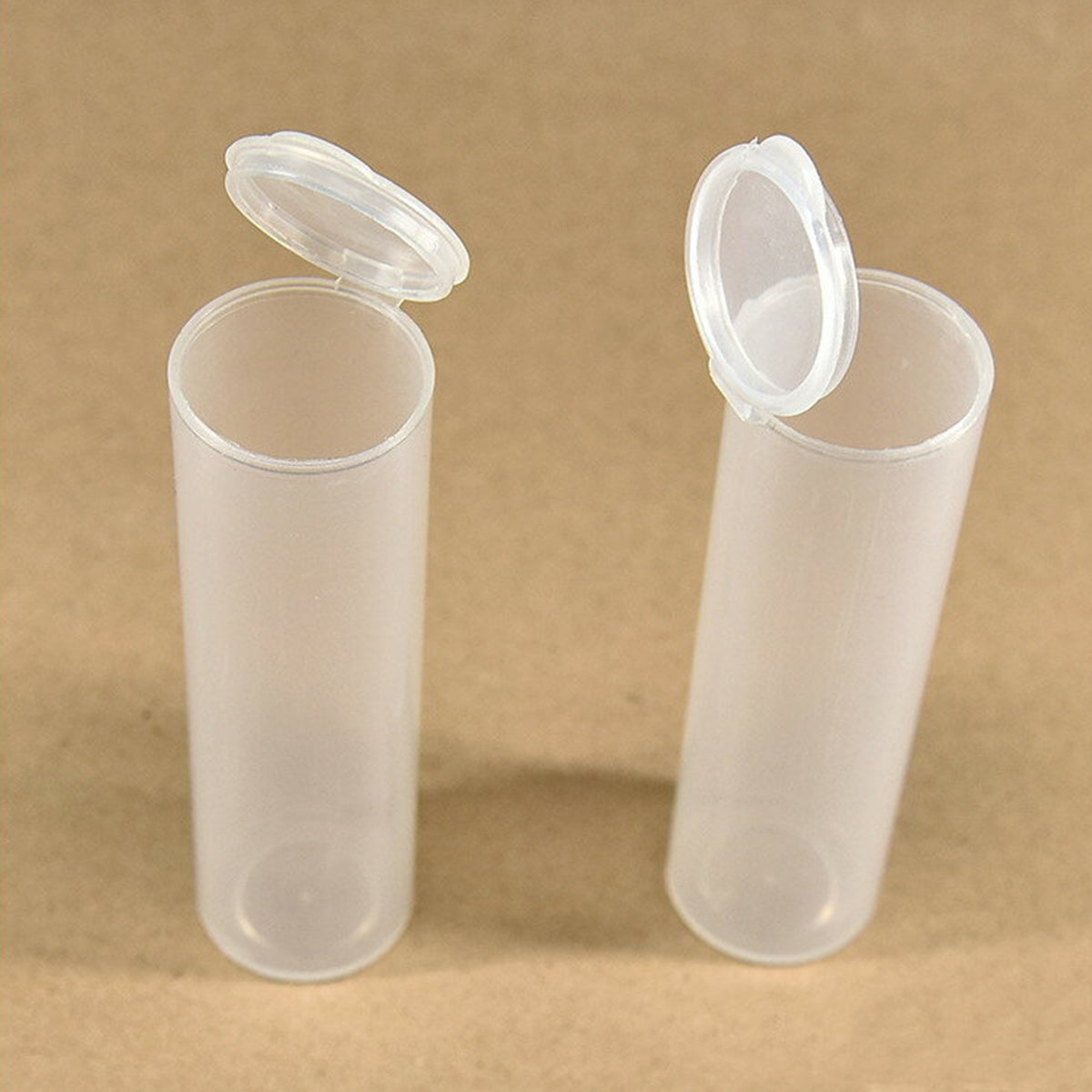 20pcs Clear Plastic Cylinder Storage Containers
