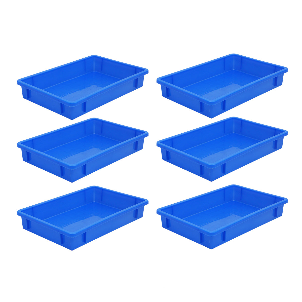 Stackable Plastic Food Storage Containers 6pcs
