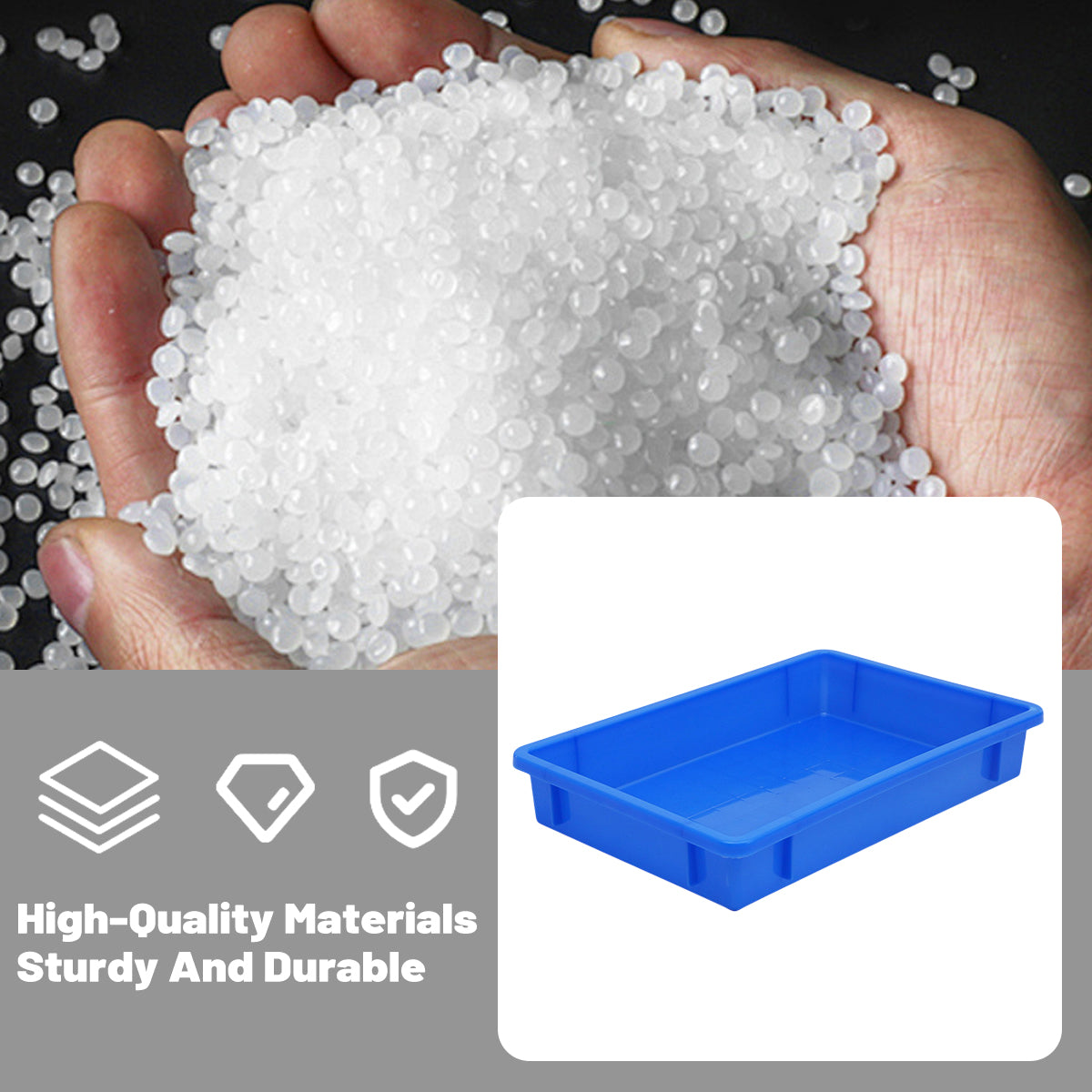 Stackable Plastic Food Storage Containers 6pcs