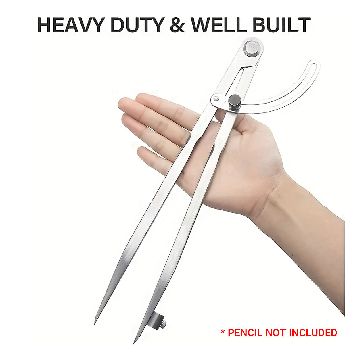 Professional Compass Carbon Steel Drawing Tool for Math Engineering